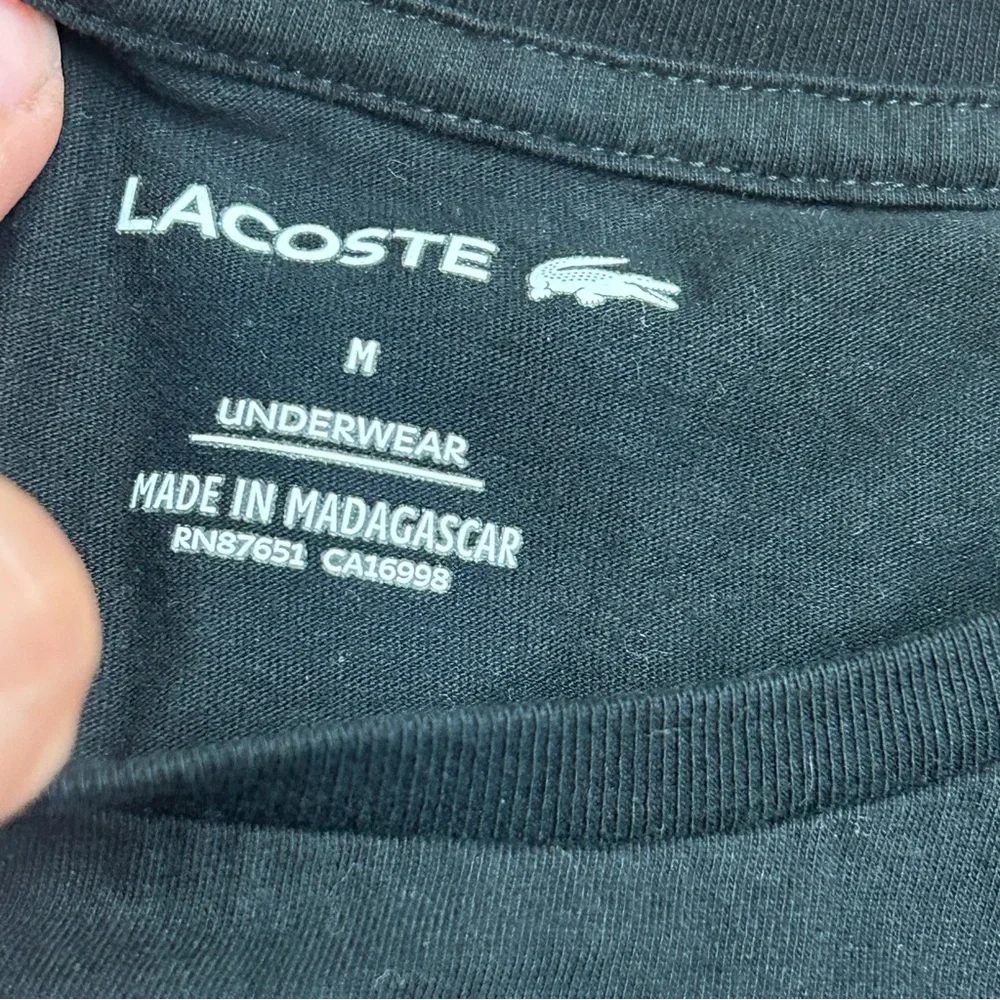 Lacoste Black Men's undershirt‎
